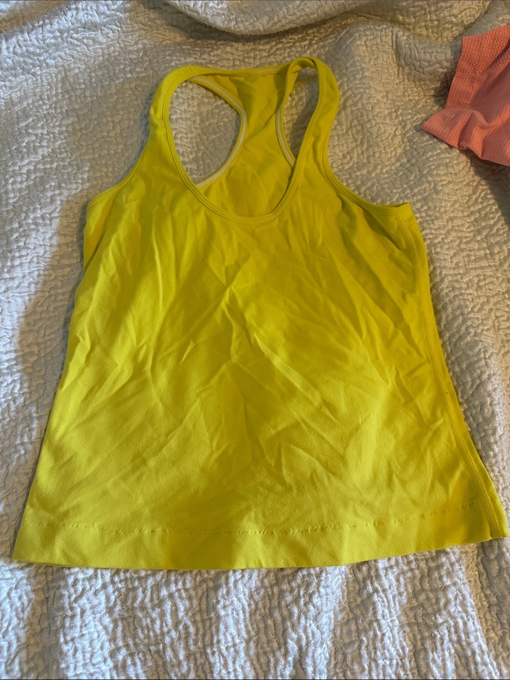 lululemon athletica Women’s Bright Yellow Racerback Tank - small